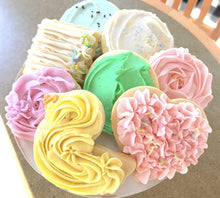 Load image into Gallery viewer, Frosted Sugar Cookies (Robin egg, flowers ) 20 ct or 12 ct