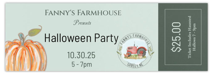 Halloween Party Ticket  - Thursday October 30th 5-7pm