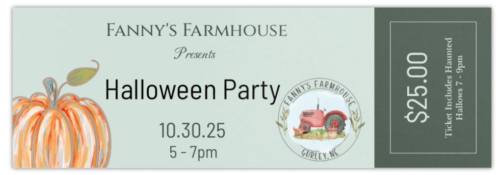 Halloween Party Ticket  - Thursday October 30th 5-7pm