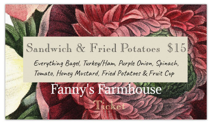 Turkey Sandwich with Fried Potatoes - Ticket for Garden Show