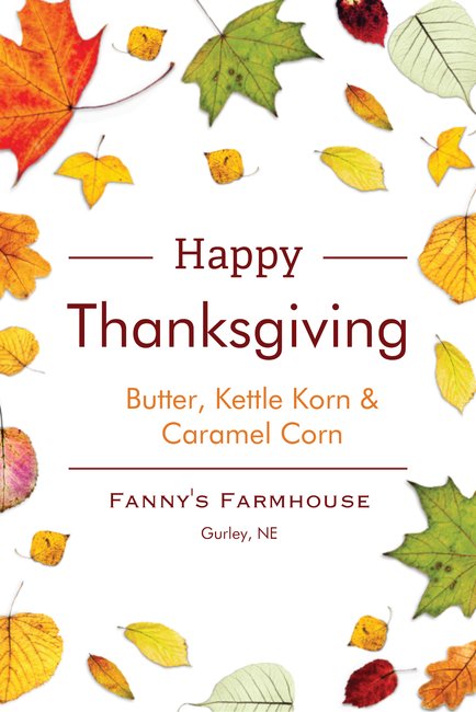 Happy Thanksgiving Popcorn