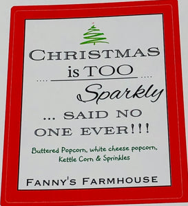 "Merry Christmas" 4 - bag of Popcorn (Kids)