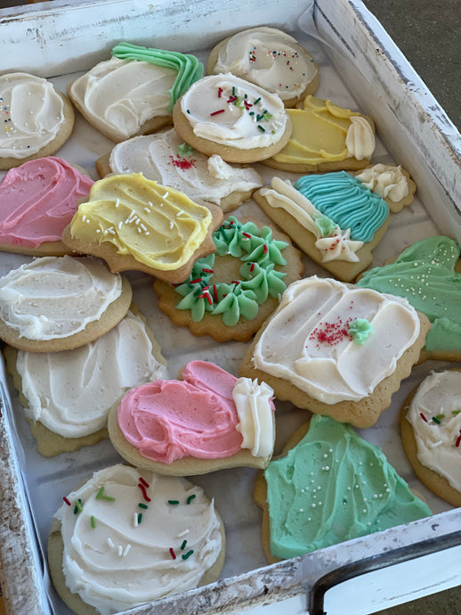 Frosted Christmas Sugar Cookie Assortment