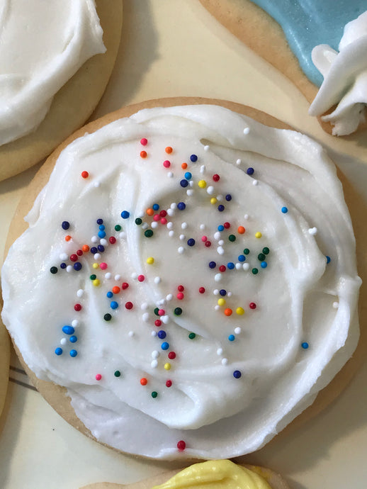 Frosted Sugar Cookies Grandma's way - 