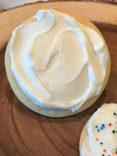 Load image into Gallery viewer, Round White Frosted Sugar Cookie