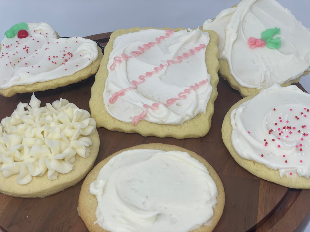 White Frosted Sugar Cookies - Valentine's Day 20 count