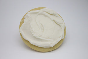 Round White Frosted Sugar Cookie
