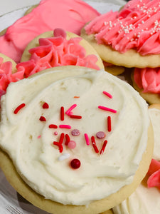 Valentine's Day Frosted Cookies - 20 Count