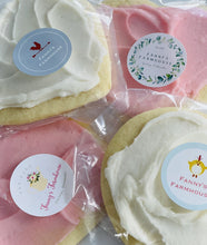 Load image into Gallery viewer, &quot;Your Special Day Label&quot;  Frosted Sugar Cookie (Pink, White or Blue)