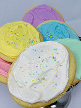 Load image into Gallery viewer, Easter Egg Shaped Frosted Sugar Cookies (20 cookies)