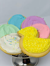 Load image into Gallery viewer, Easter Egg Shaped Frosted Sugar Cookies (20 cookies)