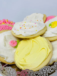 Flower Frosted Cookies  Assortment -20ct and 12ct