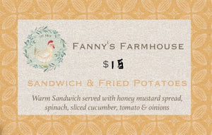Turkey Sandwich with Fried Potatoes - Ticket for Garden Show