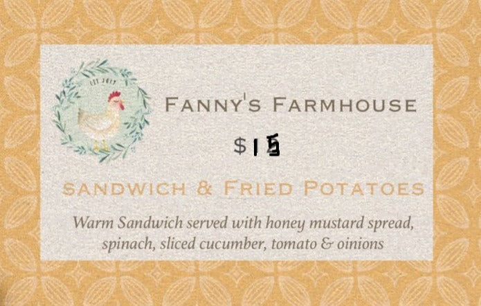 Turkey Sandwich with Fried Potatoes - Ticket for Garden Show