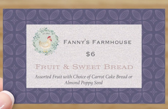 Bread & Fruit Cup Ticket for Garden Show