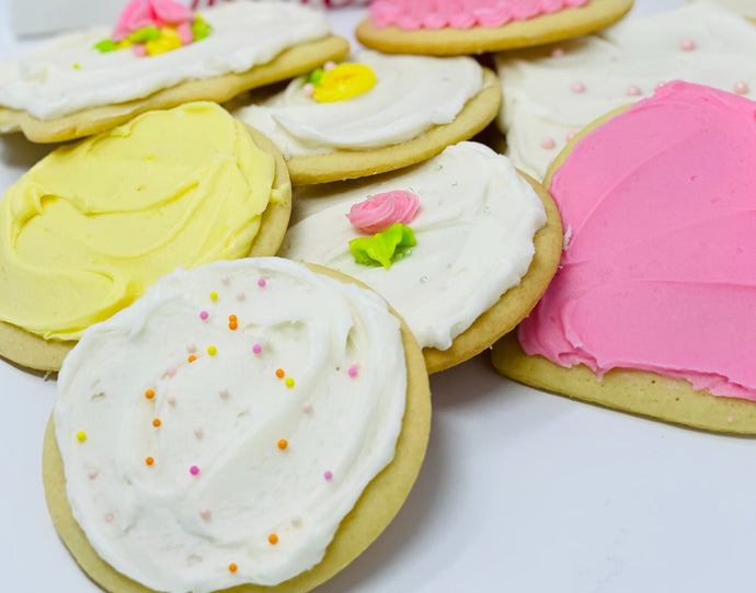 Flower Frosted Cookies  Assortment -20ct and 12ct