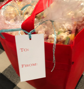 "Joy" Popcorn bag of 9 tall bags of popcorn