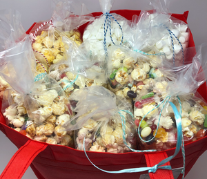 "Joy" Popcorn bag of 9 tall bags of popcorn
