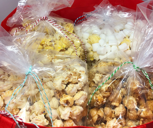 "Merry Christmas"  4 way bags of Popcorn (Traditional)