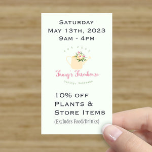 Event Ticket for Saturday, Garden Show May 13th, 2023 (Adult) Available March 1st