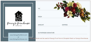 Gift Certificate - Garden Show, Mother's Day, Events or Holidays