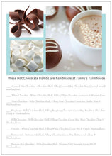 Load image into Gallery viewer, Gift - Hot Chocolate Bombs - 6 Large bombs/6 Frosted Sugar Cookies