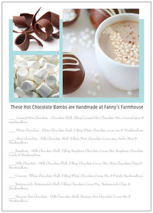 Gift - Hot Chocolate Bombs - 12 Large Bombs/ 12 Frosted Cookies