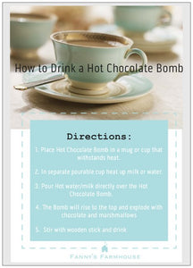 Gift - Hot Chocolate Bombs - 6 Large bombs/6 Frosted Sugar Cookies