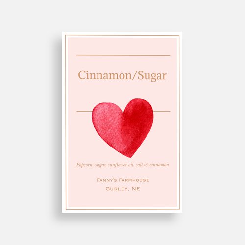 Cinnamon & Sugar Popcorn - Valentine Popcorn
