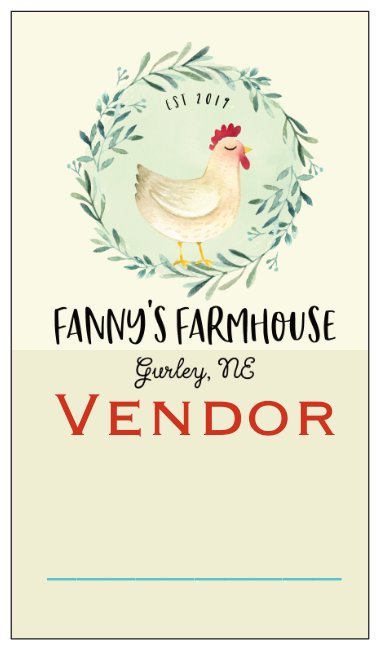 Garden Show Event - Vendor  ( Inside Tractor Barn) May 11th, 2024.  1 spot LEFT