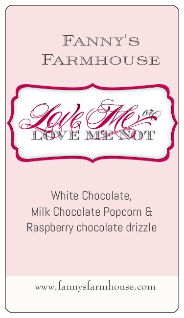 Valentines Popcorn - Love Me or Love Me Not